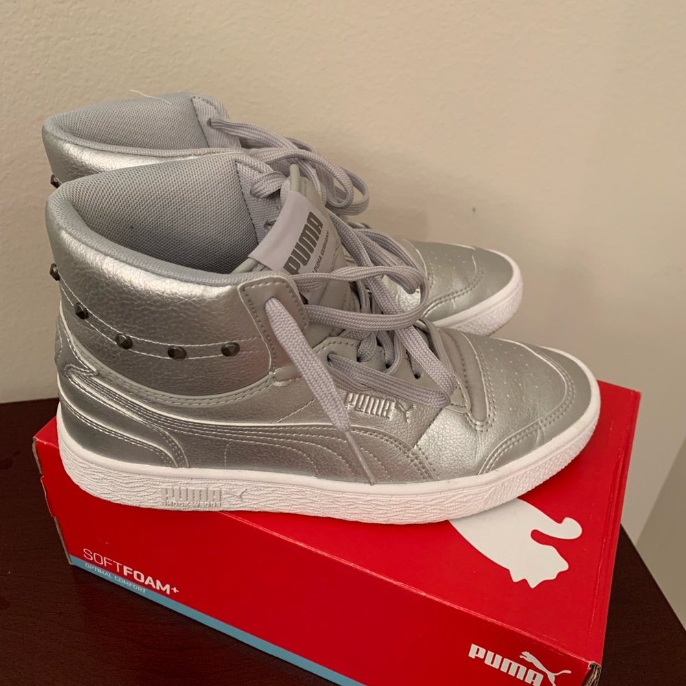 Still available - Super Hot Silver Puma Hightops